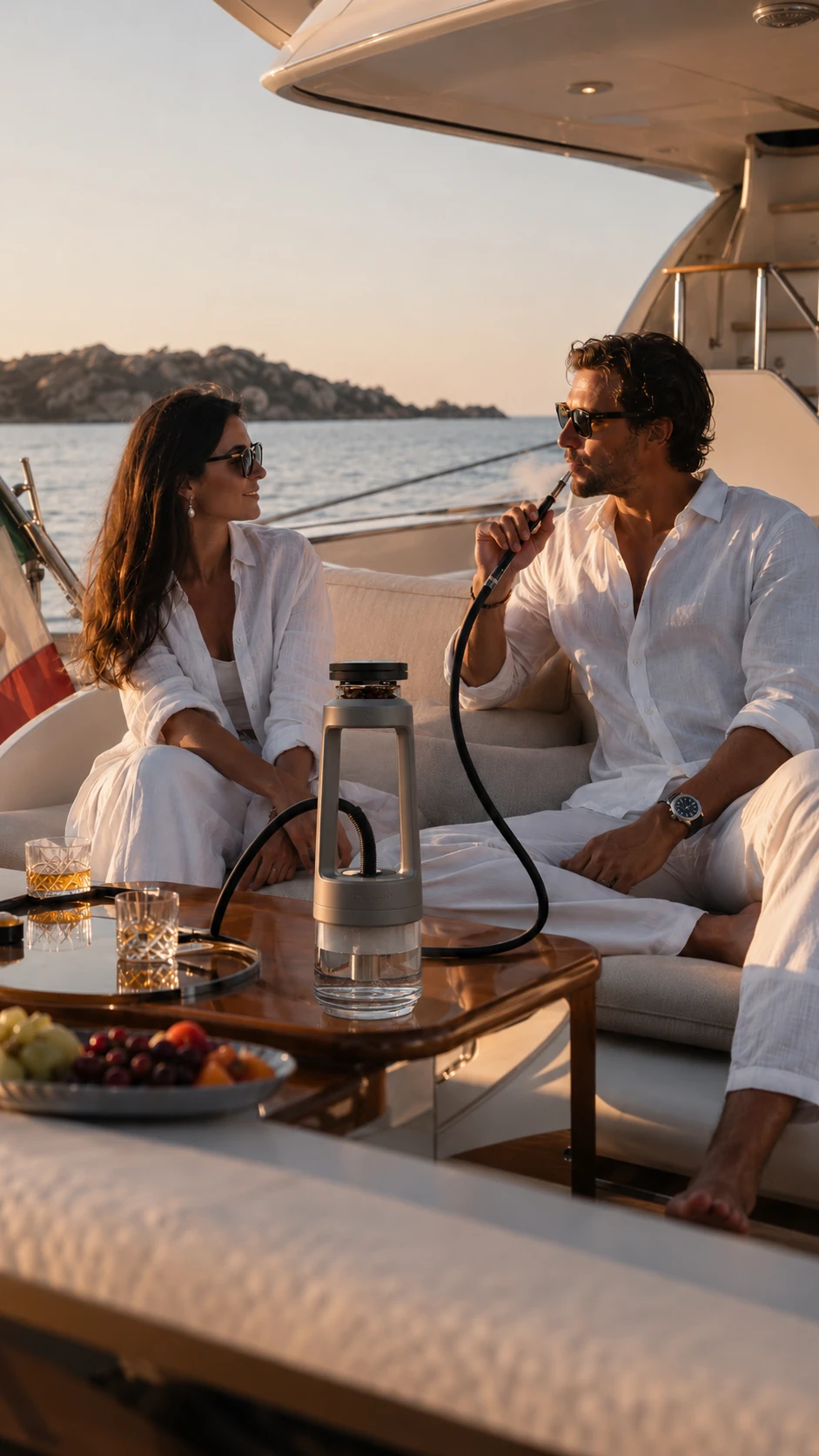 Delivery shisha Porto Cervo for yachts and villas in Costa Smeralda